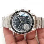 (OM) Swiss Copy Omega Speedmaster Racing Chronomeyer 9900 Watch Stainless Steel Black Dial